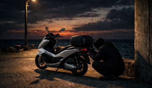 バイク釣行の防犯対策5選｜釣りに集中するためにPCX125に装備した盗難防止グッズを公開